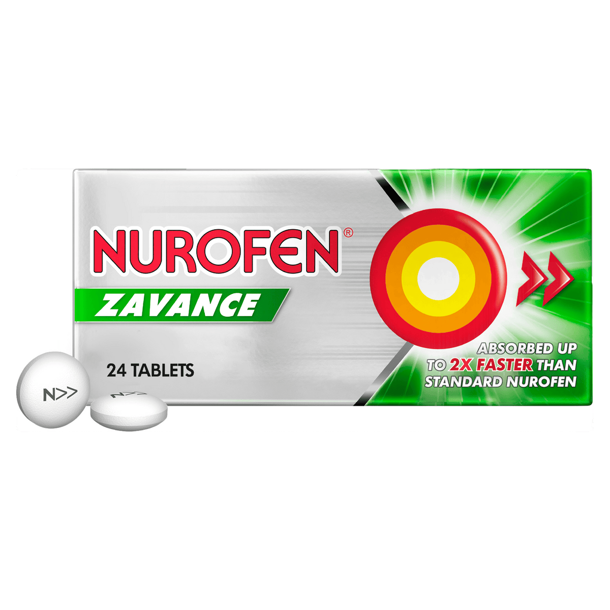 Nurofen Zavance Tablets 24s 256mg Ibuprofen Pain Relief