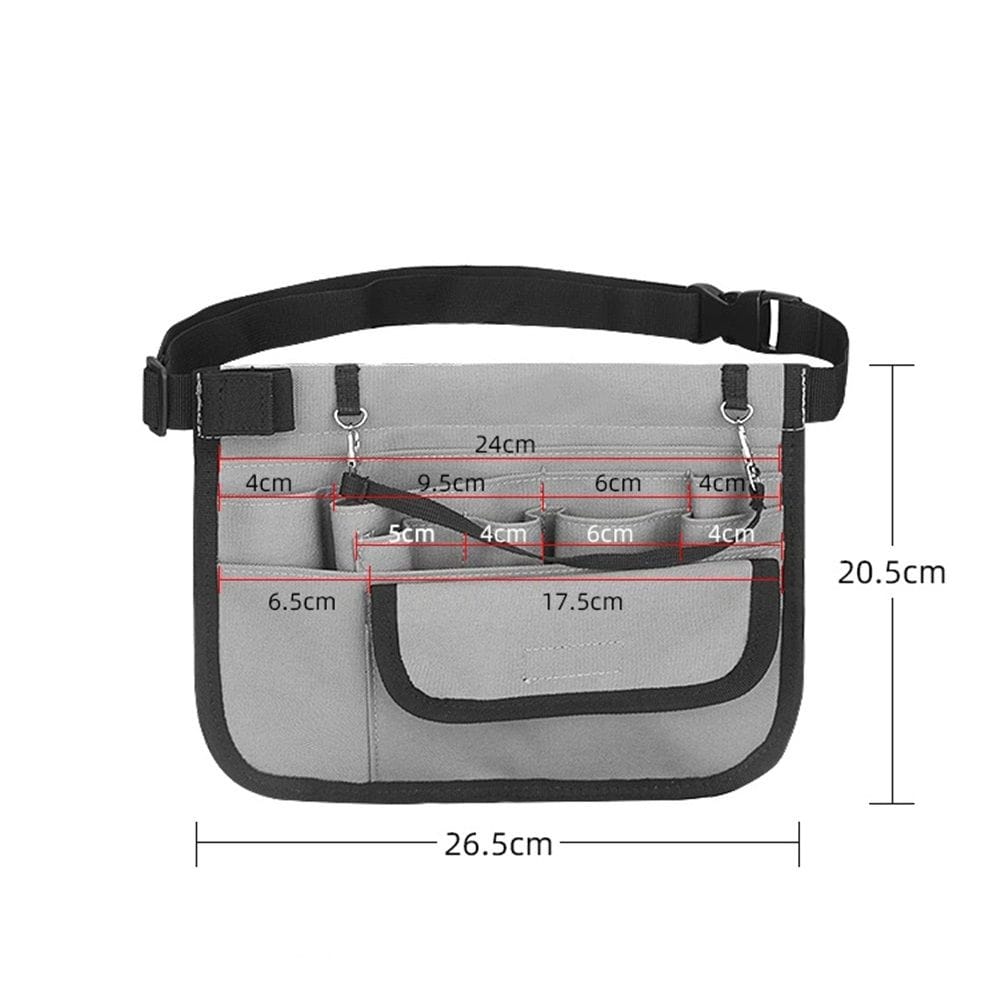 Nurse Organizer Belt Pocket Waist Bag Pouch Case for Medical Scissors Care Kit Tool,for Nurses, Utility Pack for Work, Teacher Tool Belt（Only storage bag）