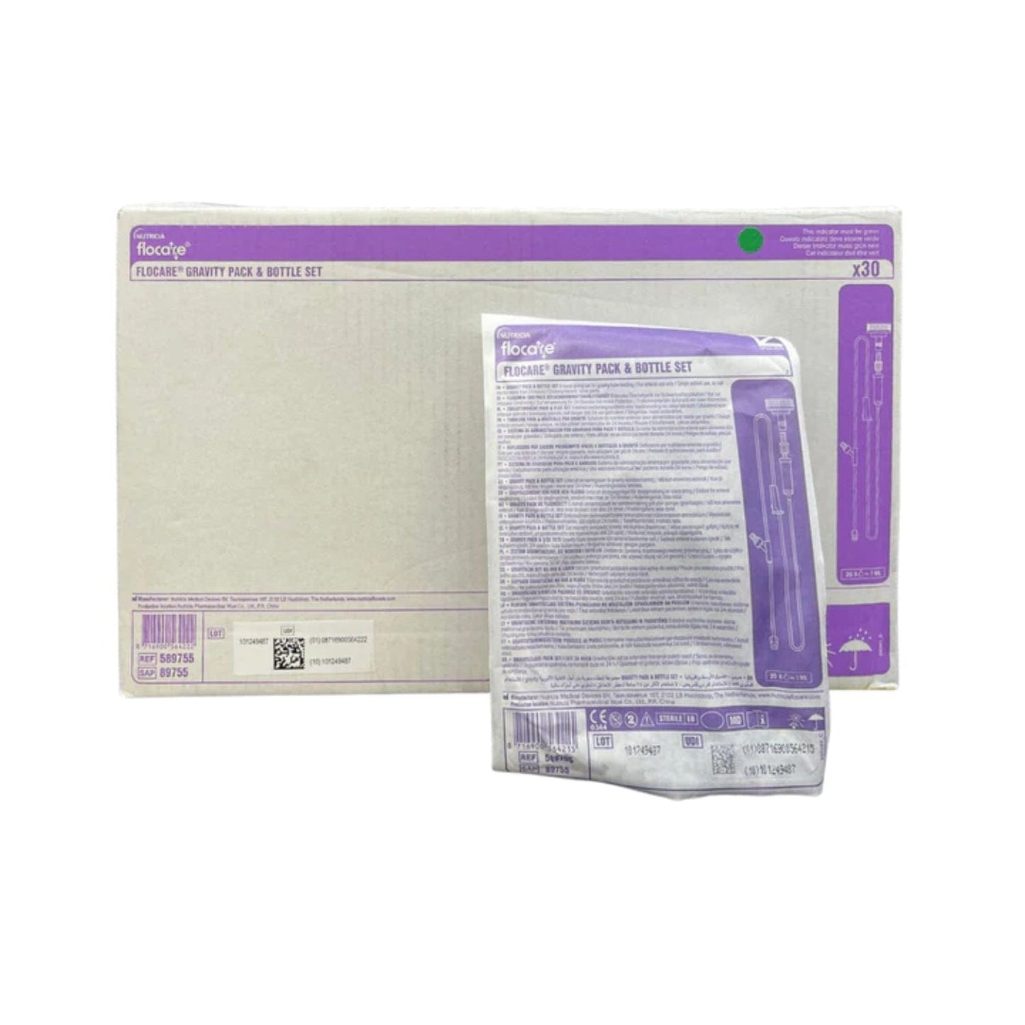 Nutricia Flocare Bottle & Pack Gravity Set - Y port
