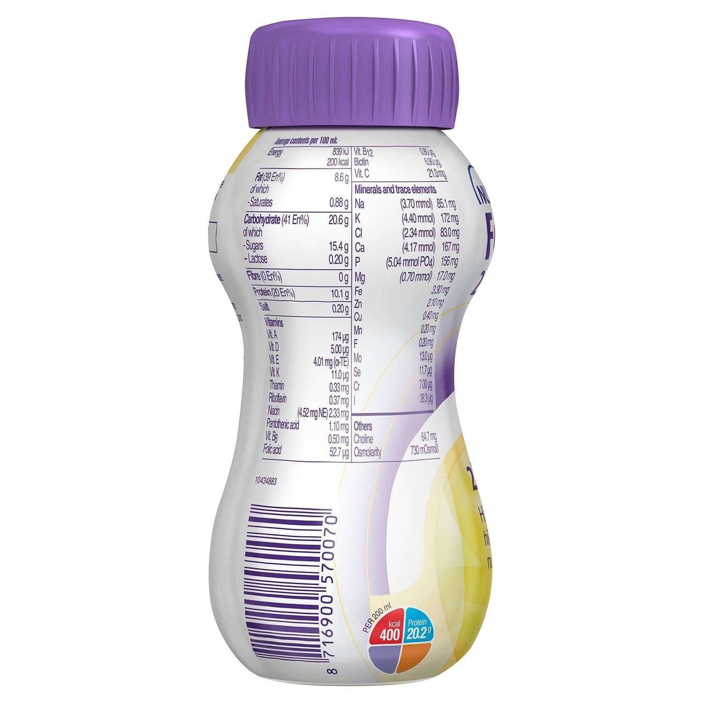Nutricia Fortisip 2kcal - Vanilla 200mL
