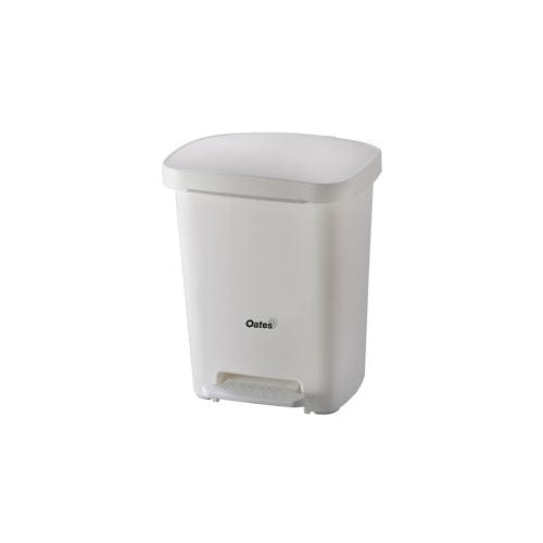 Oates Cleaning & Washroom Supplies Each Oates Pedal Bin White 30L