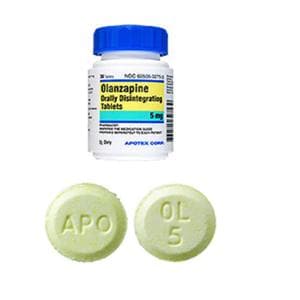 APOTEX Antipsychotics Olanzapine 5mg Orally Disintegrating Tablets