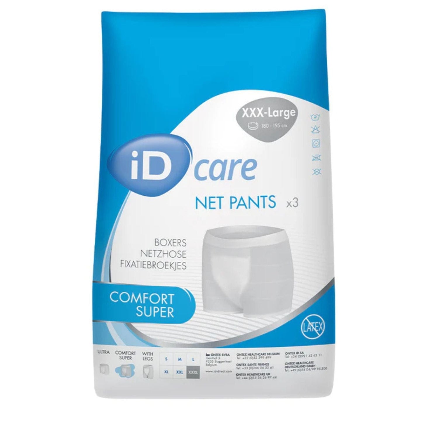 Ontex iD Care Comfort Super XXXLarge (180-195cm)