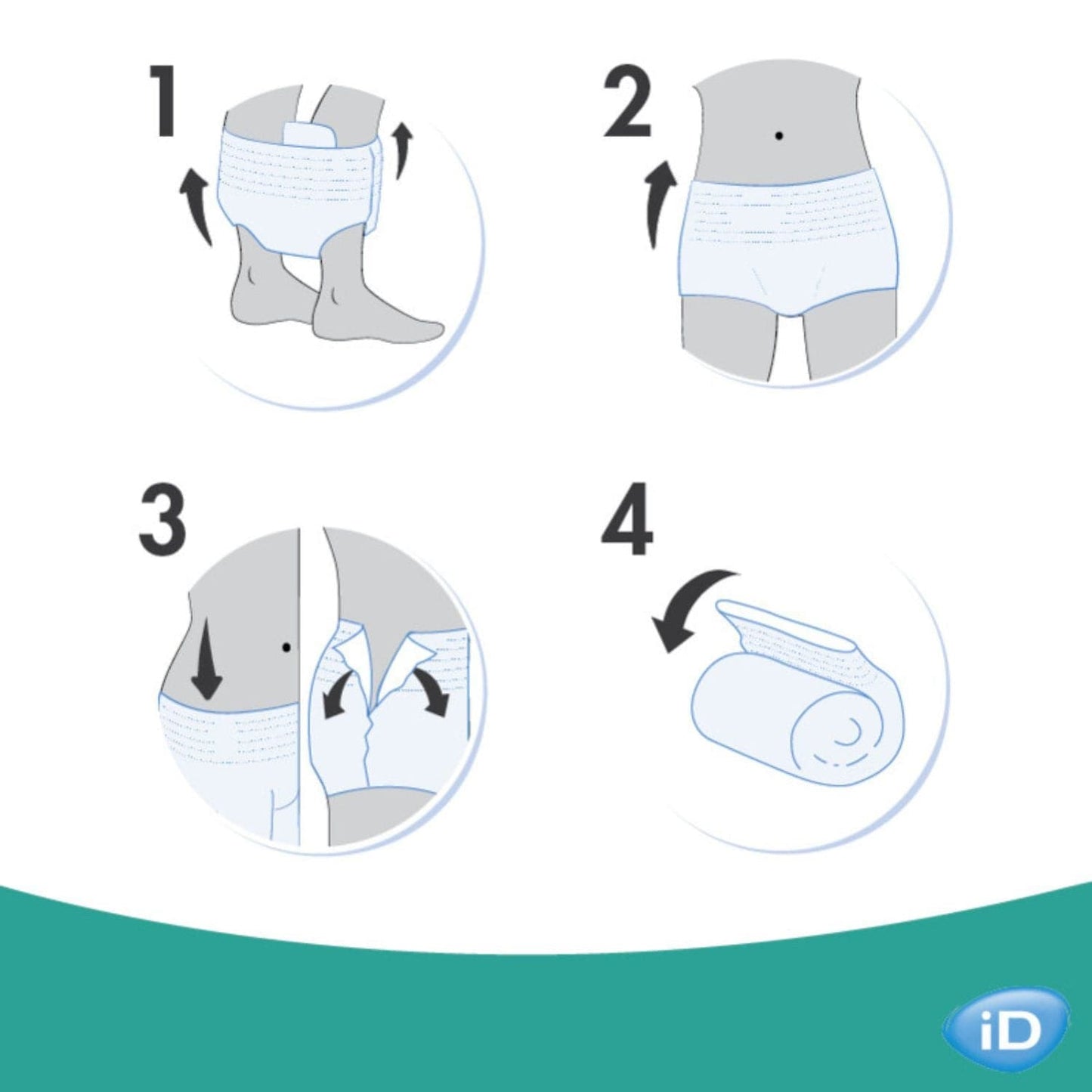 Ontex iD Pants Normal L (100-145cm) 1045ml
