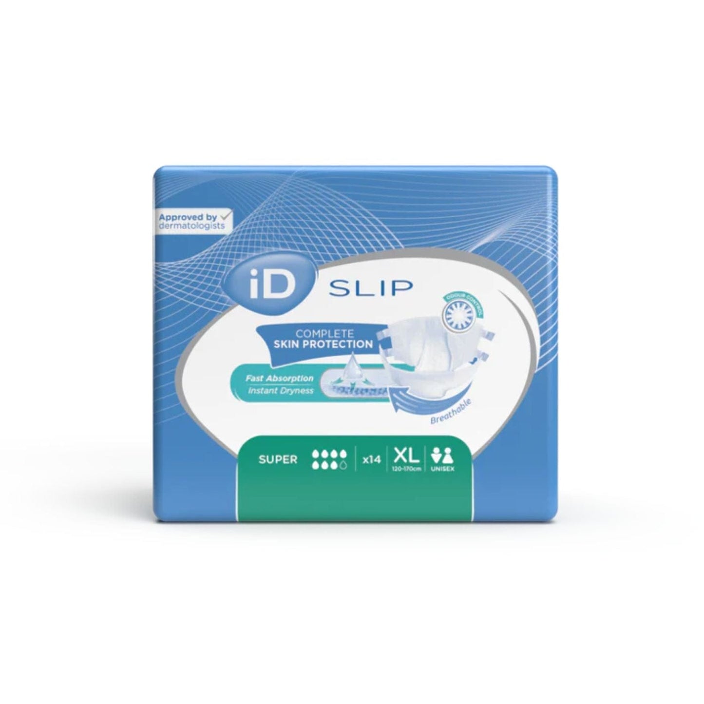 Ontex iD Slip Super XL (120-170cm) 3800ml