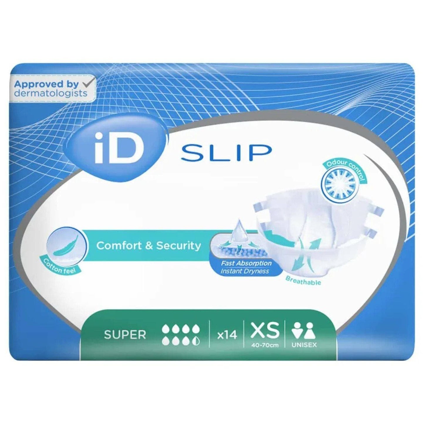 Ontex iD Slip Super XS (40-70cm) 1550ml