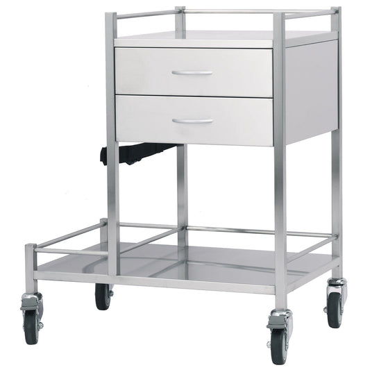 Oxygen Trolley Single - 2 Drawer