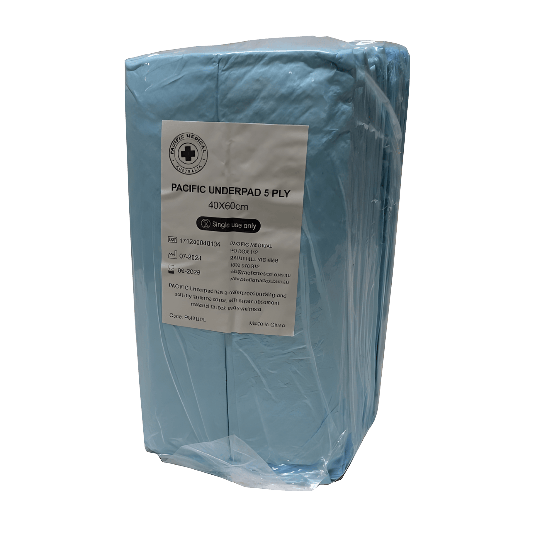 Pacific Medical Half Size 5ply Underpads - 30 x 40cm