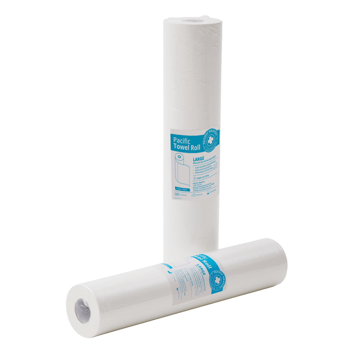 Pacific Medical Perforated Towel Roll 49cm X 41.5M
