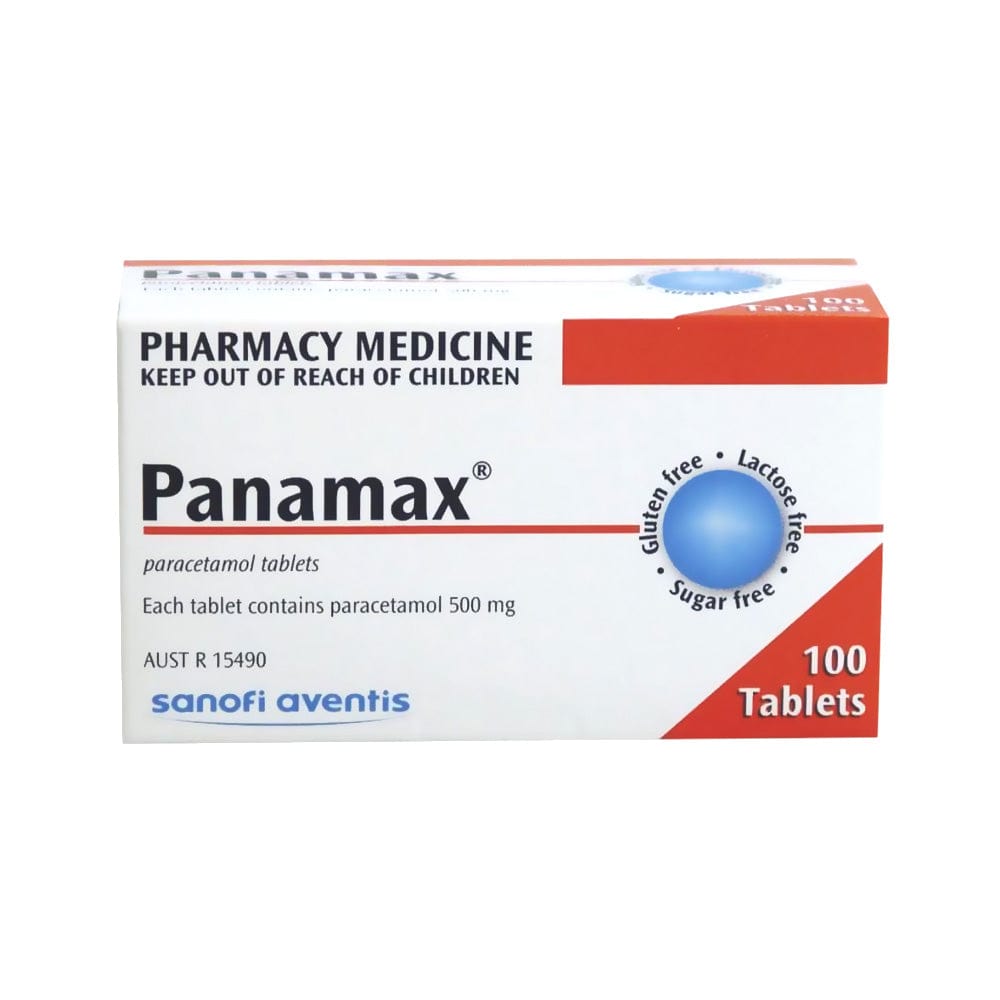 Sanofi Aventis Analgesics Panamax Paracetamol 500mg Tablets