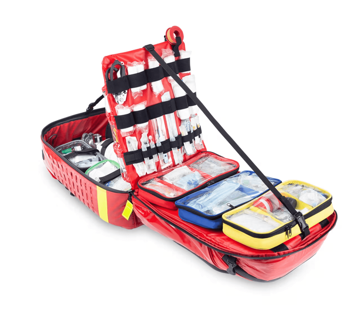 Elite Bags First Aid & Emergency Bags PARAMEDS EVO BIG-SIZED RESCUE TACTICAL BACKPACK, RED TARPAULIN