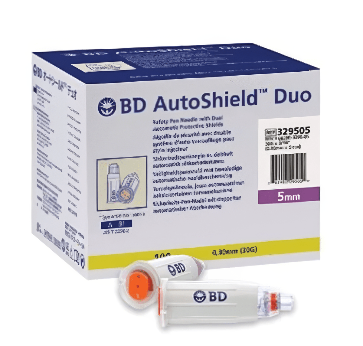 Pen Needle 30G x 5mm Autoshield Duo