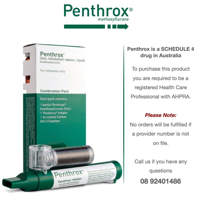 MDI Pain Management Penthrox Combo Pack With AC Chamber - Methoxyflurane Inhaler