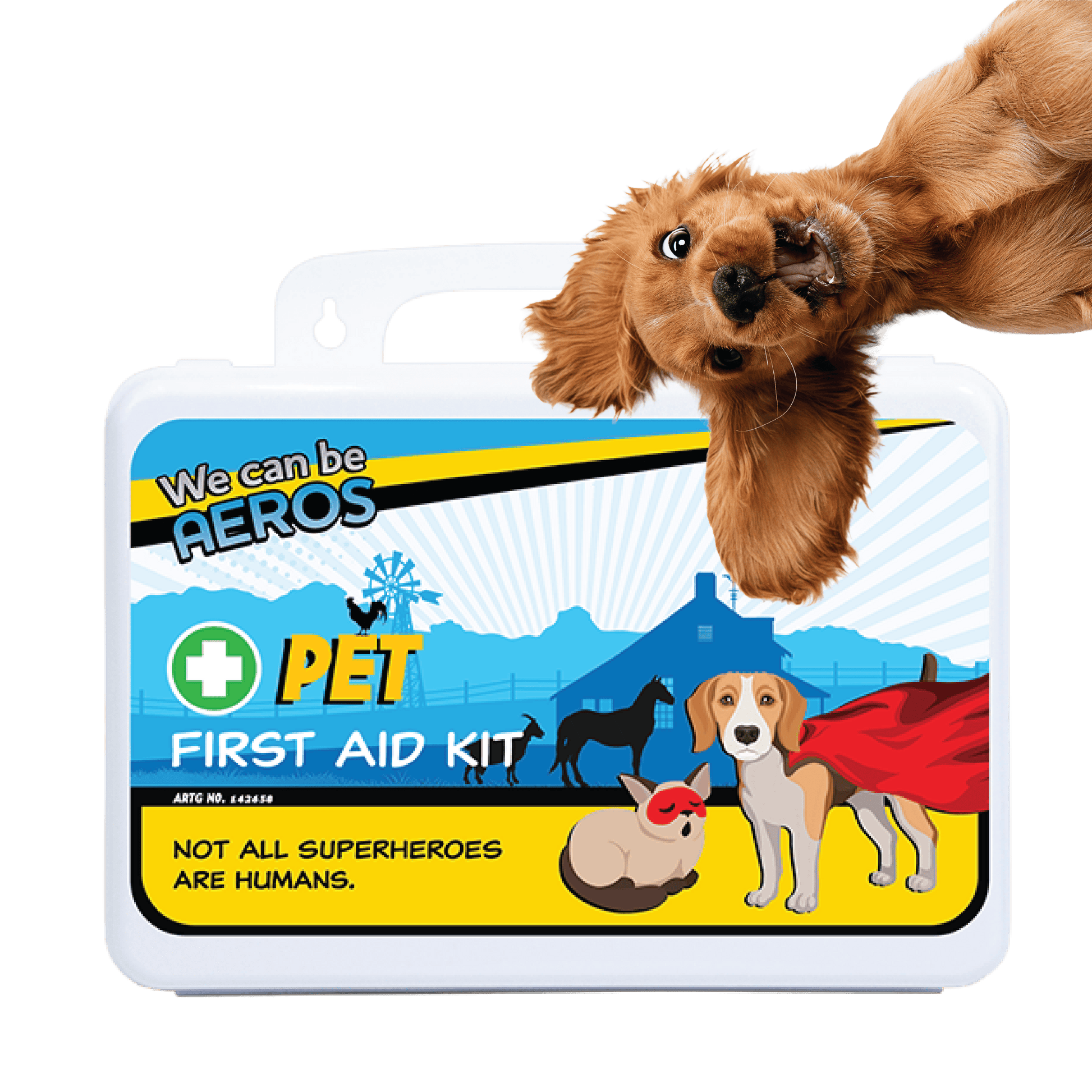 PET Plastic Waterproof First Aid Kit 21 x 7.5 x 13cm