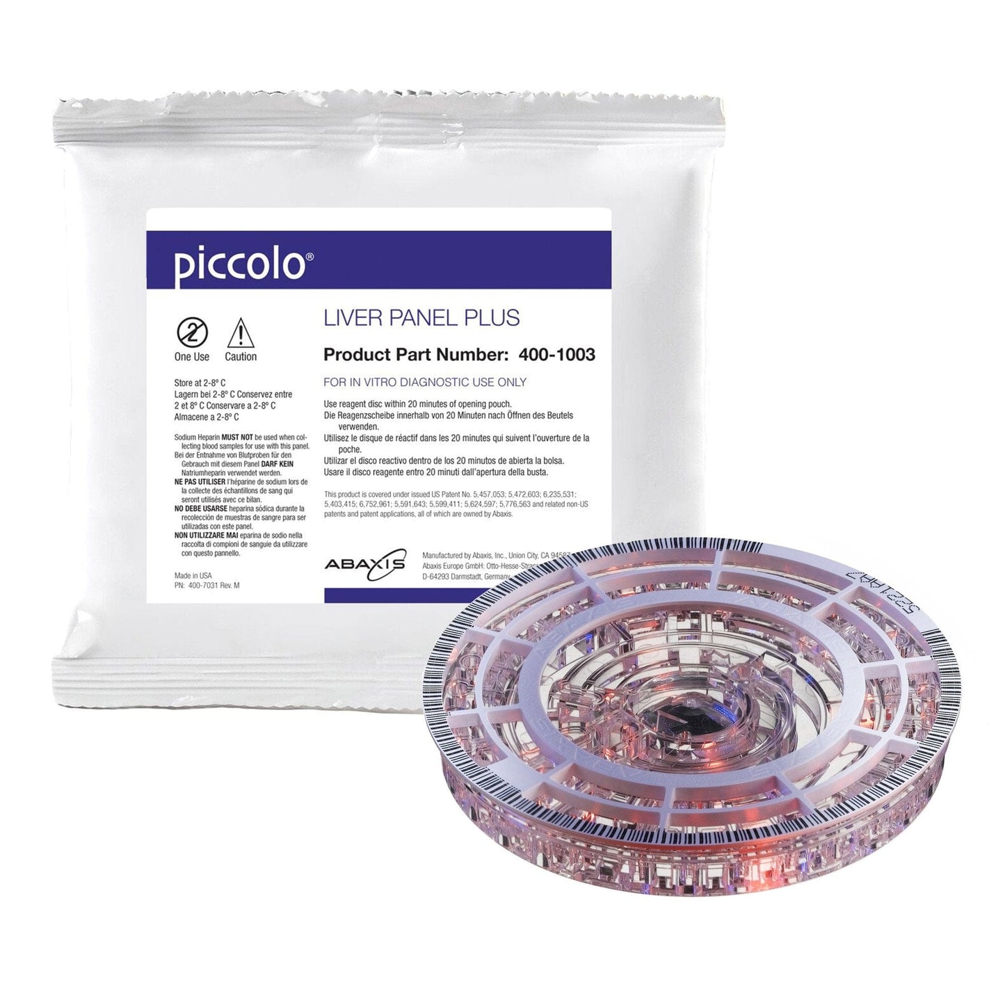 ABAXIS Reagents Piccolo Liver Panel Plus. Bx of 10