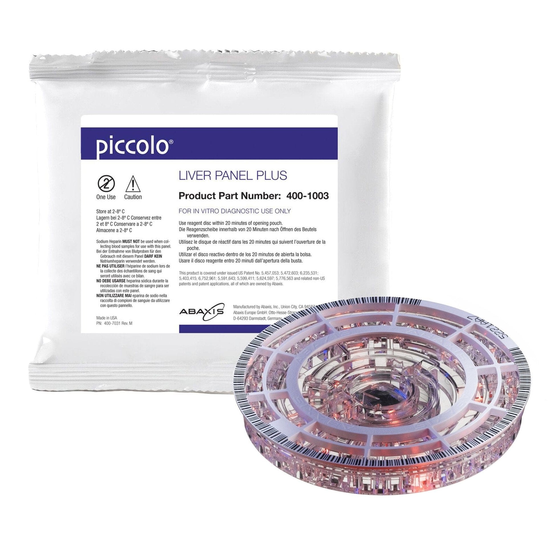 ABAXIS Reagents Piccolo Liver Panel Plus. Bx of 10