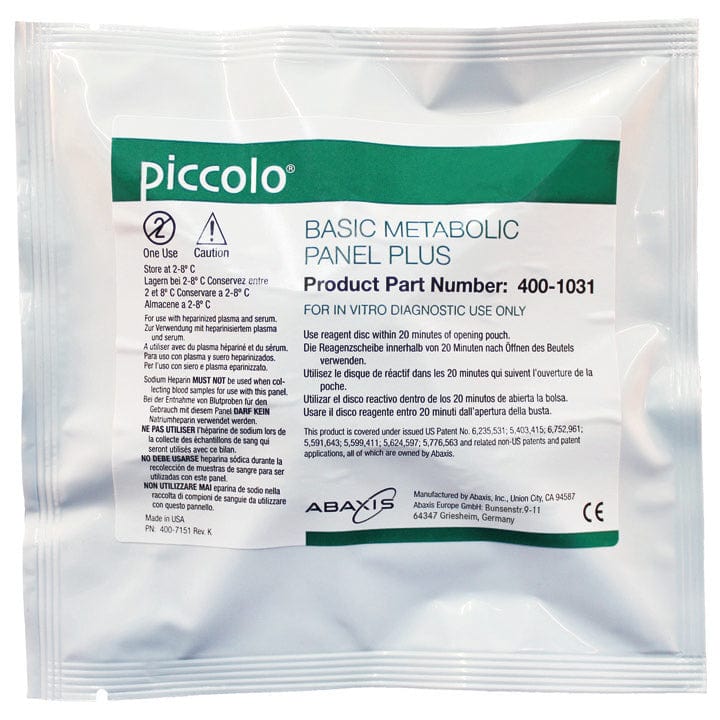 ABAXIS Diagnostic Panels Piccolo Metabolic Panel Plus