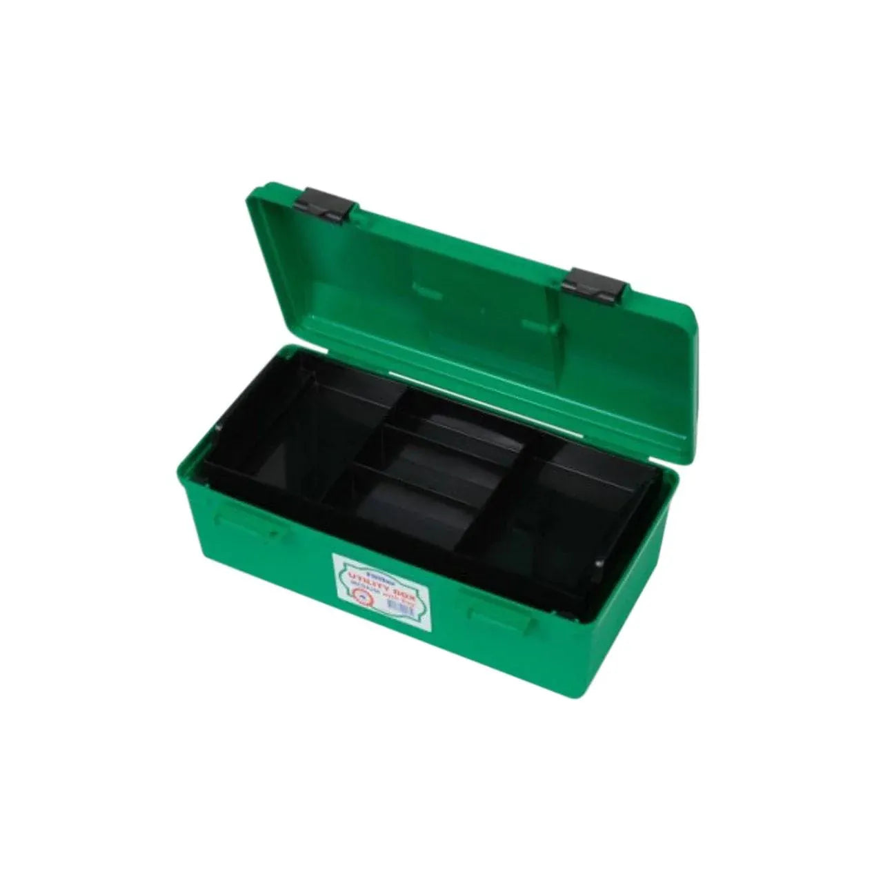 FastAid First Aid Kits Plastic First Aid Box 1 Tray Large Green Empty