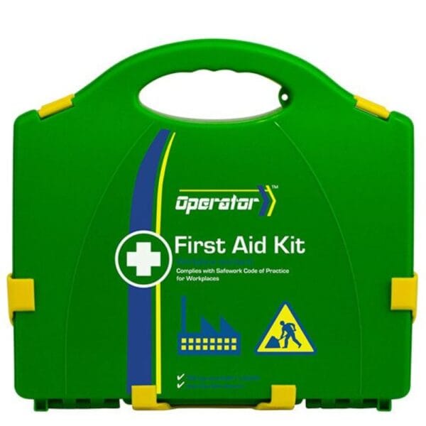 Plastic First Aid Kit Case – Workplace & Emergency Use (34.5×11×33cm)