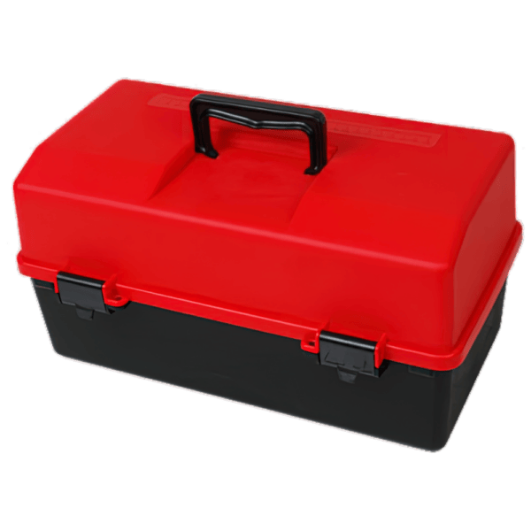 Plastic First Aid Storage Case with 6 Trays – Emergency Organiser Box (30×46.5cm)