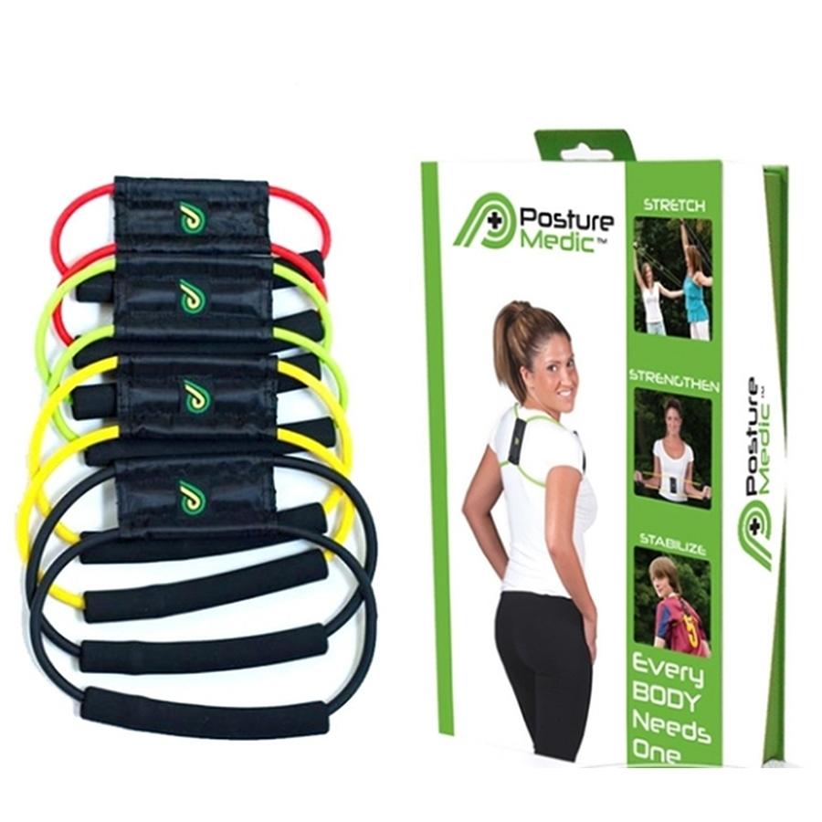Posture Medic Plus - Posture Corrector, Back Brace & Exercise Band for Better Posture & Core Strength
