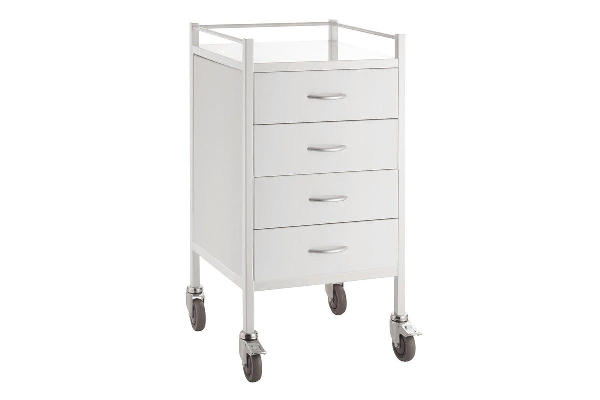 Powder Coated Steel Trolleys, Single - 500 x 500 x 967