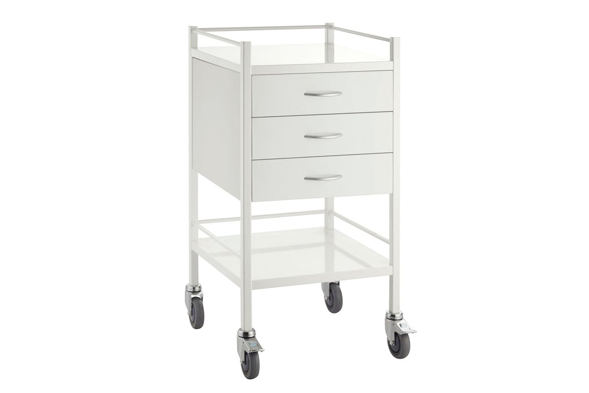 Powder Coated Steel Trolleys, Single - 500 x 500 x 967