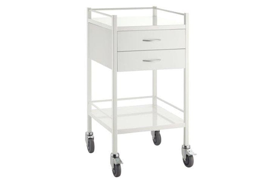 Powder Coated Steel Trolleys, Single - 500 x 500 x 967