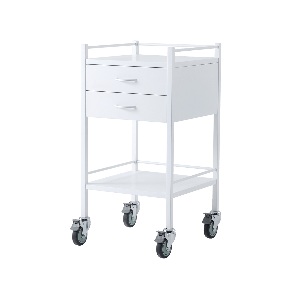 Powder Coated Steel Trolleys, Single - 500 x 500 x 967