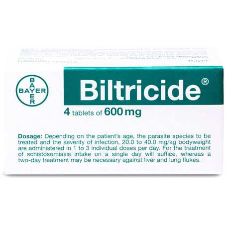 Bayer Anthelmintics Praziquantel 600 Mg Tablets - Anthelmintic Medication