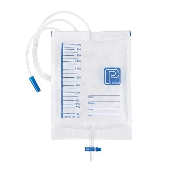 Premier Premier Bag Urine Drainage Adult with Outlet Non-Return Valve 2000mL