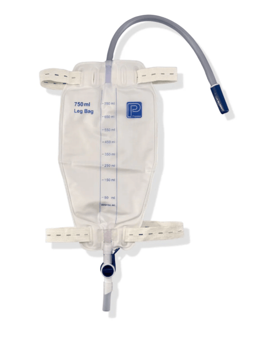 Premier Leg Bag 750ml With 30cm Inlet Tube Elastic Strap