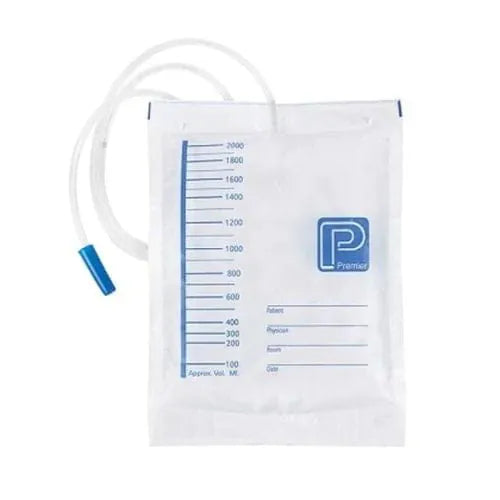 Premier Night Drainage Bag, No Outlet, 120cm Tube