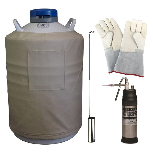 Premier Nitrospray Cryotherapy Package - Includes Nitrospray 300ml Dewar 20Lt Gloves