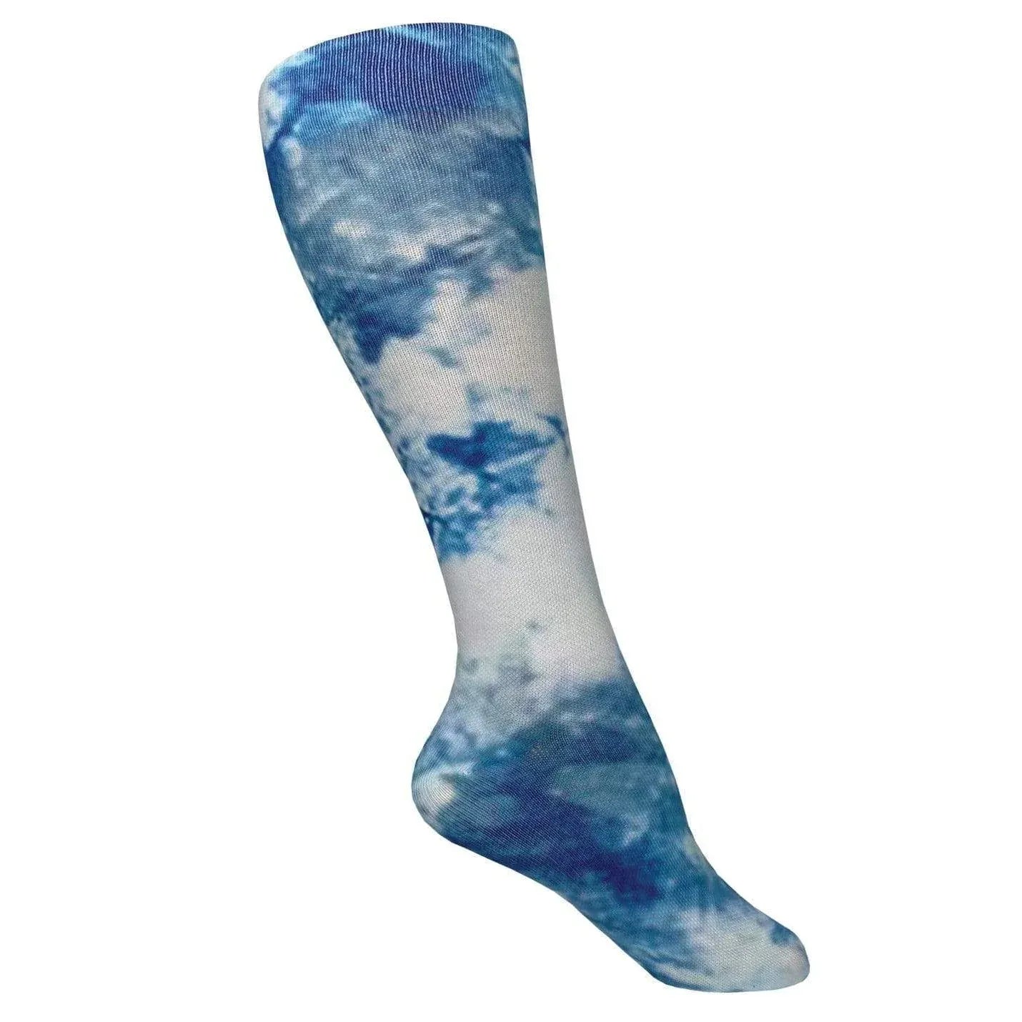 Prestige Medical Socks Tie Dye Blue Ice Prestige 30cm Soft Comfort Compression Socks