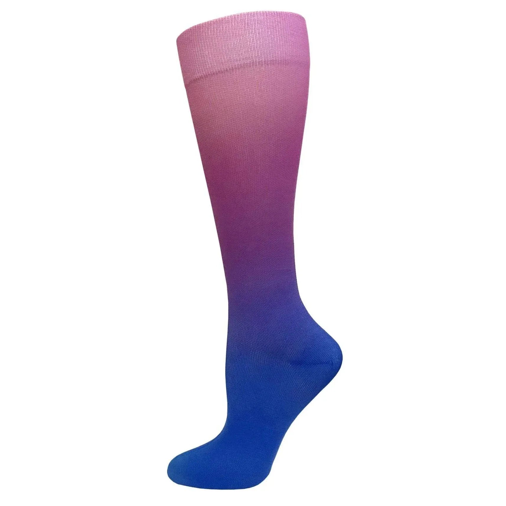 Prestige Medical Socks Purple & Blue Ombre Prestige 30cm Soft Comfort Compression Socks