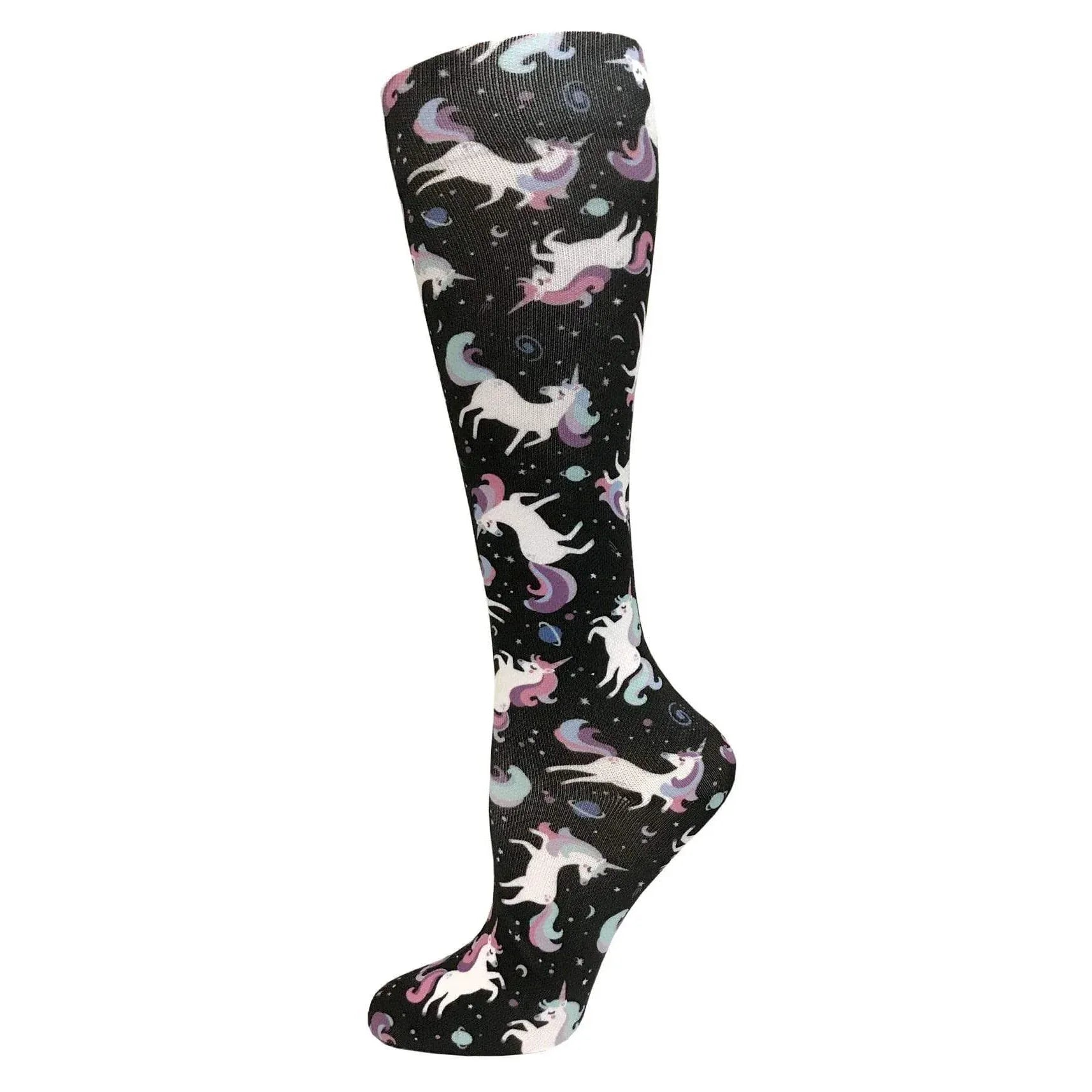 Prestige Medical Socks Unicorns Black Prestige 30cm Soft Comfort Compression Socks