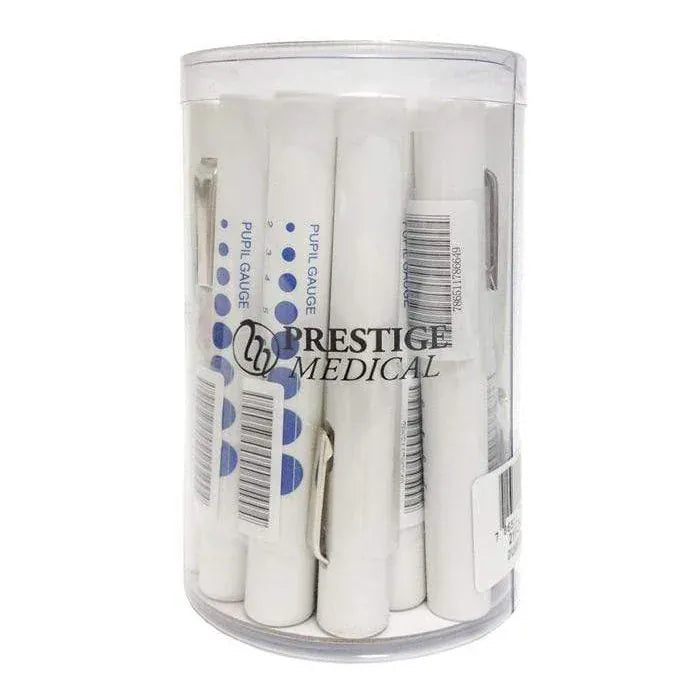 Prestige Medical Disposable Penlights White Pupil Gauge - 22 Pack Prestige Disposable Penlights