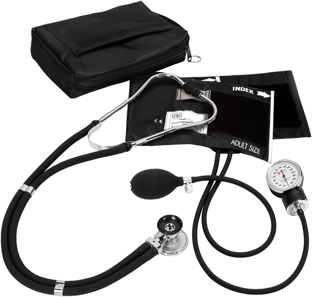 Prestige Medical Prestige Nurse Kit Aneroid Sphygmomanometer/Sprague Stethoscope Black