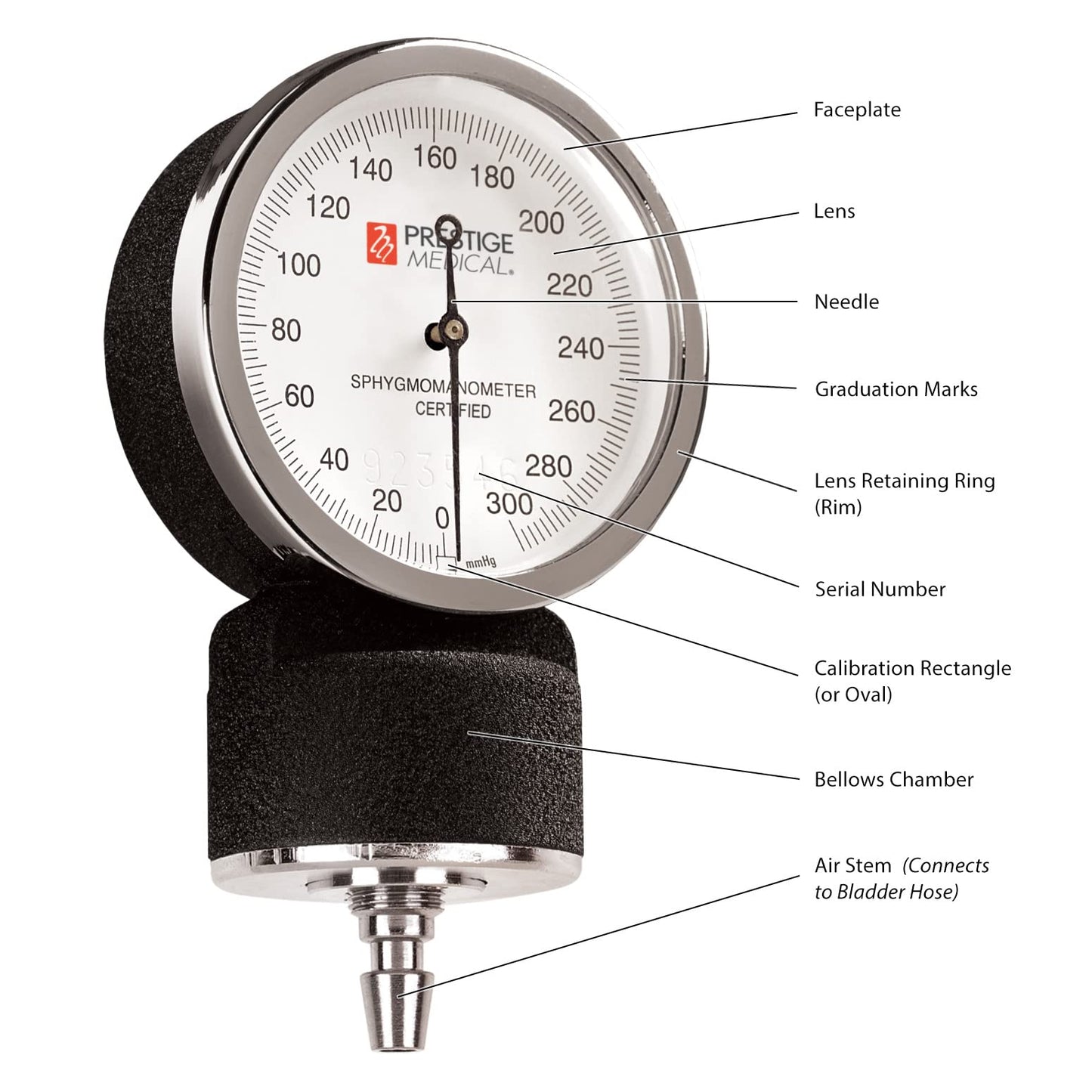 Prestige Medical Hand Held Sphygmomanometers Prestige Premium Aneroid Sphygmomanometer