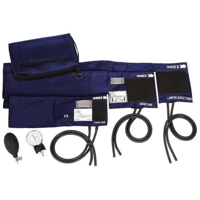 Prestige Medical Hand Held Sphygmomanometers Navy / 3 in 1 Range Prestige Premium Aneroid Sphygmomanometer with Carry Case