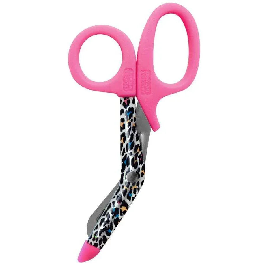 Prestige Medical Utility Scissors Leopard Print Cream Prestige StyleMate Utility Scissor