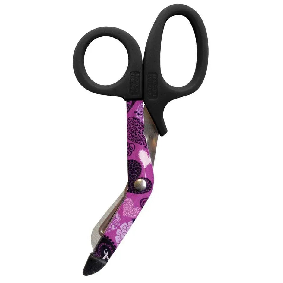Prestige Medical Utility Scissors Ribbons & Hearts Purple Prestige StyleMate Utility Scissor