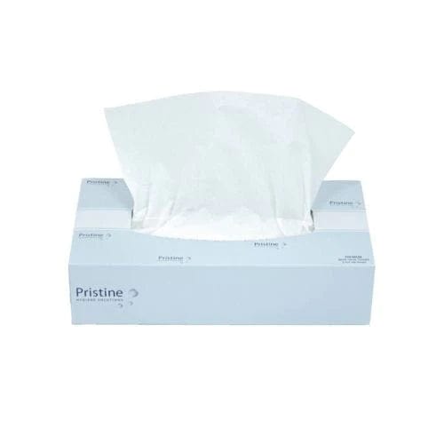 Pristine Premium Facial Tissue Flat Box 2 Ply 100 Tissues Per Box