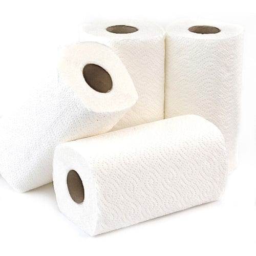 Pristine Cleaning & Washroom Supplies Carton of 6 Pristine Premium Perforated Kitchen Towel Roll 2/Pack 600 Sheets