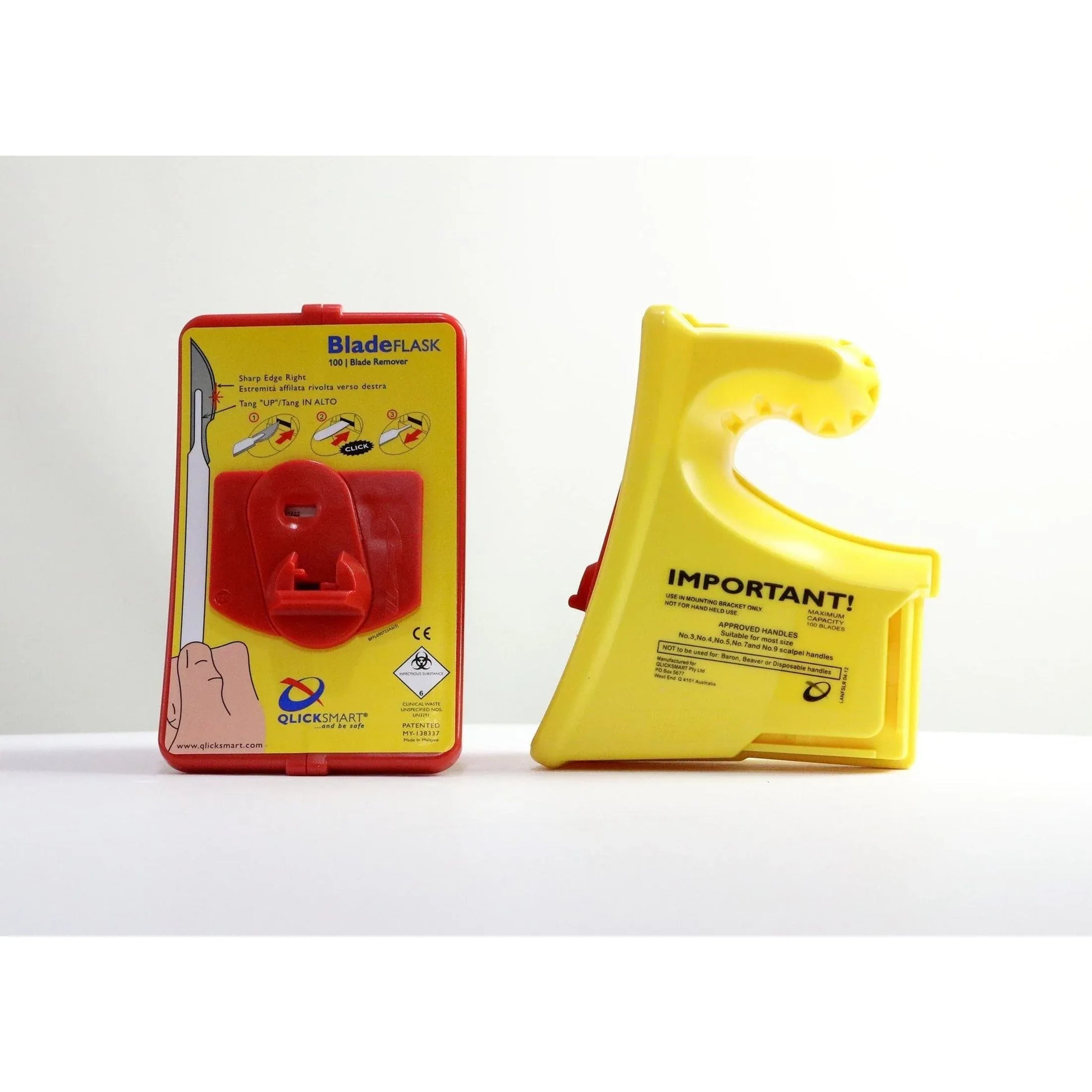 Qlicksmart Blade Removers Qlicksmart BladeFlask Scalpel Blade Removal System