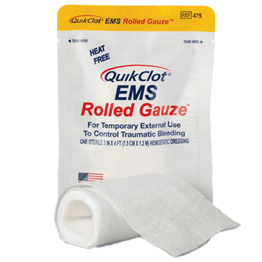 QUIKCLOT Haemostatic EMS Roll 7.5cm x 1.2 SHORT DATED