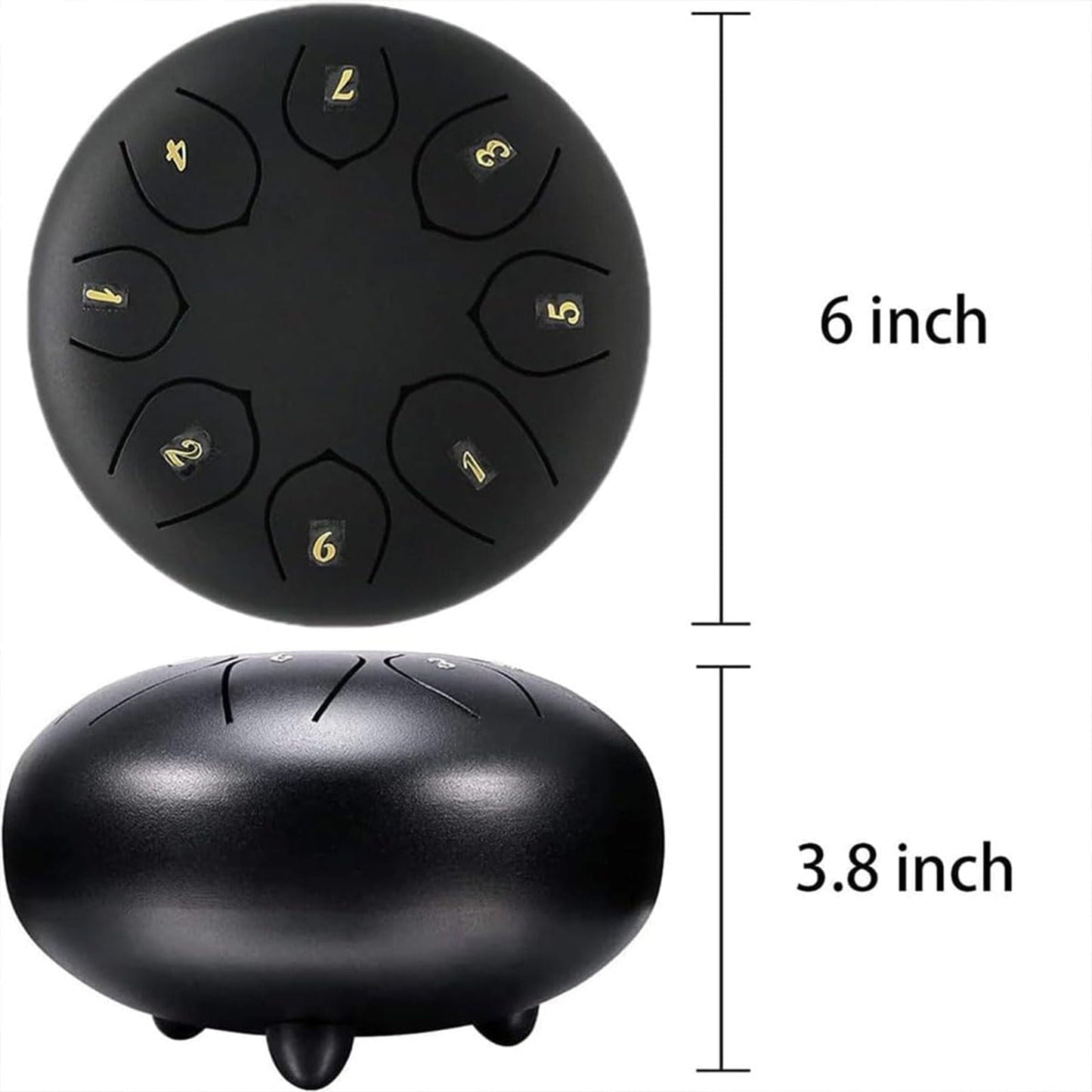 Rain Drum for Outside Garden,Chakra Drum for Rain Outdoor, Drum Rain Chime Waterproof,Rain Drum for Garden Instrument, chakra Drum 6 Inches 8 Notes, Chakra Rain Drum Outdoor A03
