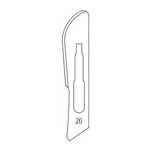 Razormed Razormed Safety Surgical Blades made of Carbon Steel Size 20SF