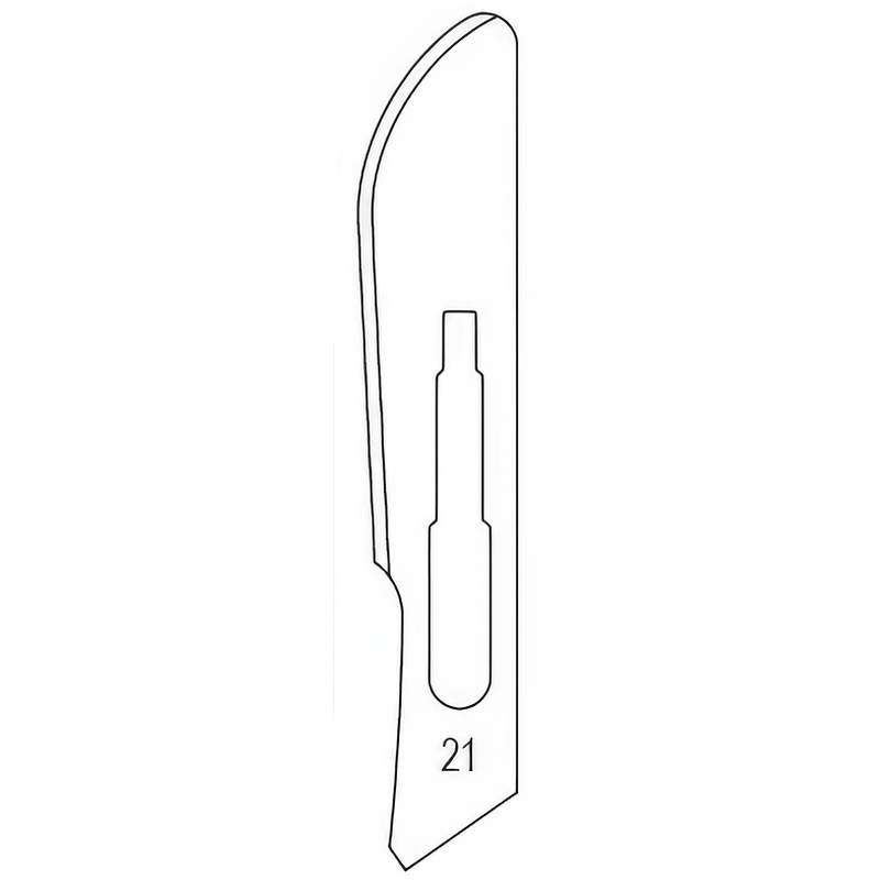 Razormed Razormed  Safety  Surgical Blades made of Carbon Steel Size 21SF